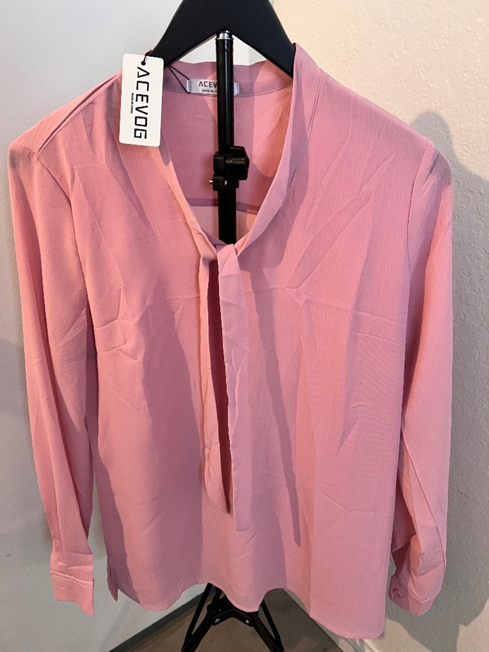 Acevog Pink Chiffon Blouse NWT | Size Small